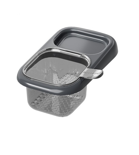 Cos de Scurgere pentru Chiuveta, Vafy, din ABS, cu Maner si Ventuza, Multifunctional, 22 x 13 x 8.5 cm, Gri