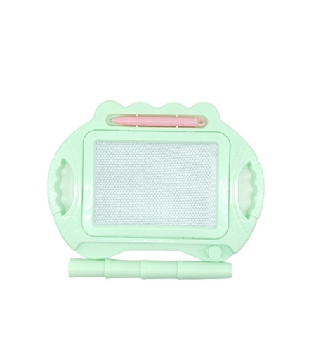 Tabla Magnetica pentru desen Flippy, Pix, forma dreptunghi, dimensiuni 23x17 cm, Dezvolta Creativitatea, cu picioare suport, Verde