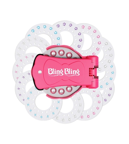 Aparat aplicare strasuri Flippy, Plastic, 11.5x9.5x8 cm, Multicolor