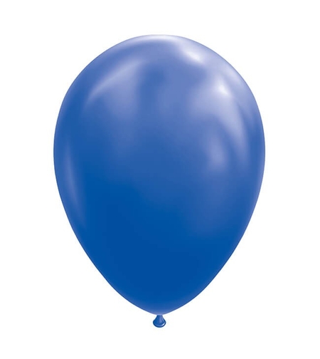 Set 12 Baloane, Flippy, din Latex Standard, 13 cm, Albastru