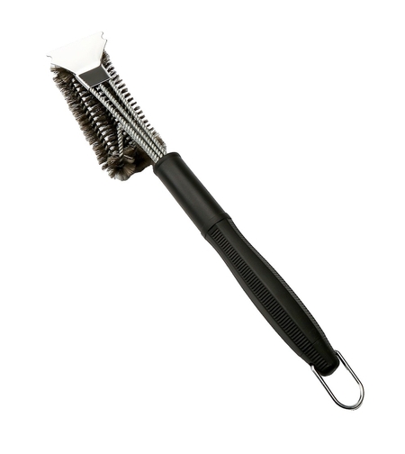 Perie de Sarma pentru Gratar, Flippy, Maner 45 cm, din Otel inoxidabil, 45X7X10, Negru