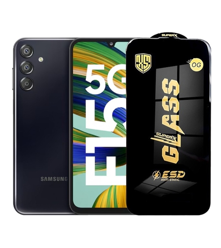 Folie de Protectie pentru Samsung Galaxy F15, Vafy, Sticla Securizata ESD, Margini Negre, Rezistenta la Zgirieturi, Antistatica, 0.35 mm, Transparenta