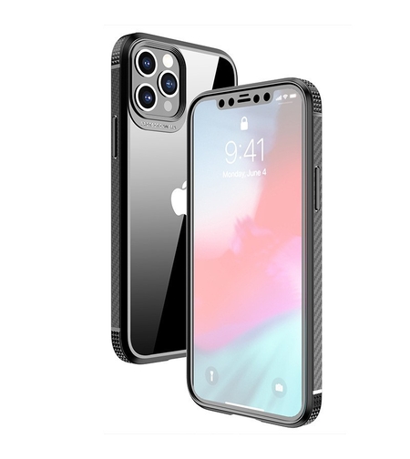 Husa Hibrid Defender MG Series pentru iPhone 14, Vafy, Protectie Antisoc, Negru
