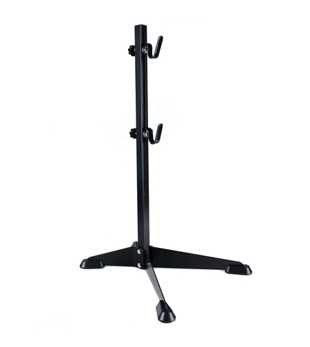 Suport service pentru biciclete cu inaltime reglabila, otel si cauciuc, 30 kg, negru