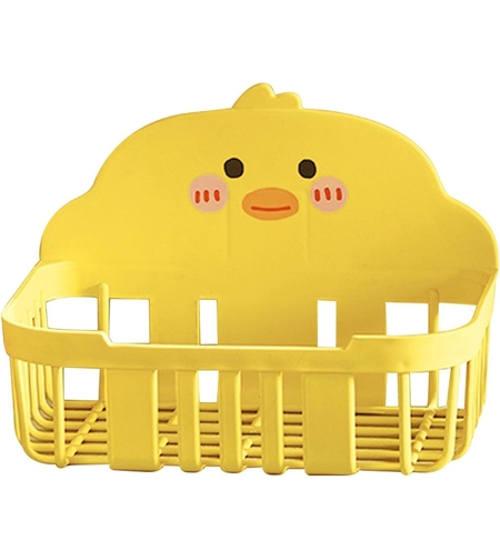 Cutie de Depozitare, Flippy, din Plastic, Montare pe Perete, Model Ratusca, 13x19x12 cm, Galben