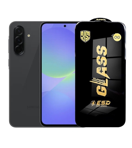 Folie de Protectie pentru Samsung Galaxy A36, Vafy, Sticla Securizata ESD, Margini Negre, Rezistenta la Zgirieturi, Antistatica, 0.35 mm, Transparenta