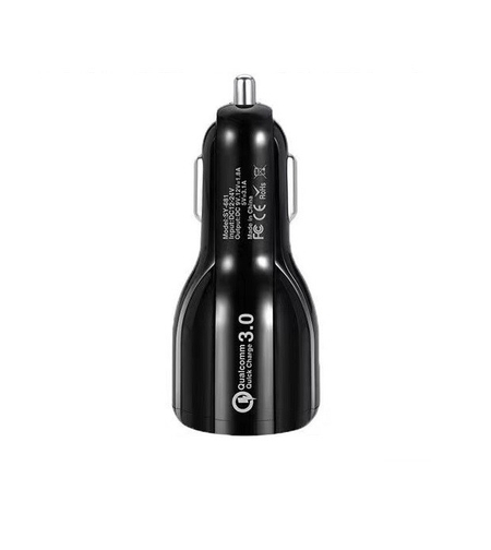 Incarcator Auto, Flippy, Pentru Bricheta, Incarcare Rapida, Interfata USB, 12V-24V, Negru