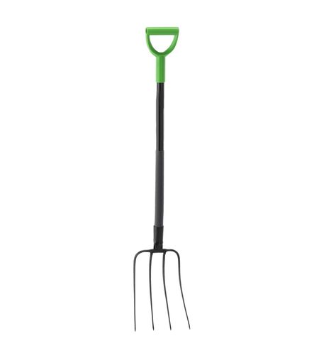 Furca pentru gradina din otel cu maner tip D, 120 cm, negru
