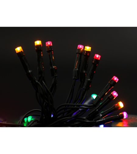 Instalatie de Craciun cu Baterii Tip Liniar, 2 jocuri de lumini, Fir Verde 3 m 30 LED -uri, Multicolor