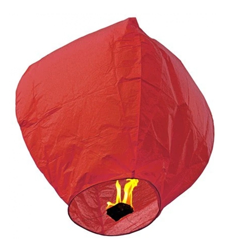 Lampion zburator, Flippy, hartie biodegradabila, Rosu