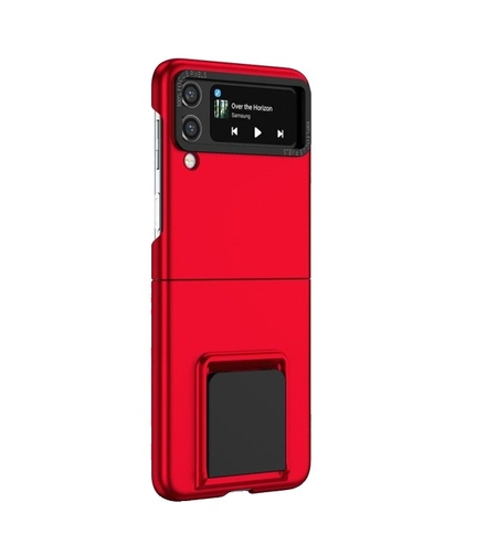 Husa de protectie Vafy, Pliere Tridimensionala, Multifunctionala, PC, pentru Samsung Galaxy Z Flip 4 / Z Flip 4 5G , Rosu