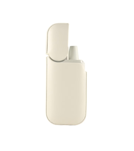 Husa Vafy pentru IQOS 2.4 Plus, Capac de Protectie, Anti Soc si Zgarieturi, din Piele Ecologica, 43 g, 12 x 6 x 2.5 cm, Alb