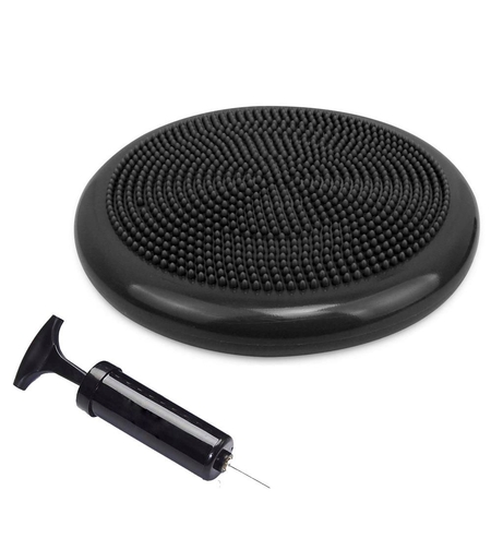Perna fitness pentru echilibru, diametru 34cm, pompa inclusa, neagra
