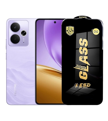 Folie de Protectie pentru Realme 14T, Vafy, Sticla Securizata ESD, Margini Negre, Rezistenta la Zgirieturi, Antistatica, 0.35 mm, Transparenta