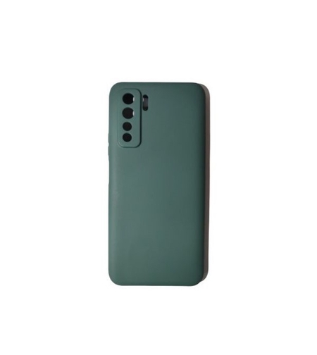 Husa protectie Vafy compatibila cu Huawei P40 Lite 5G Liquid Silicone Case Verde