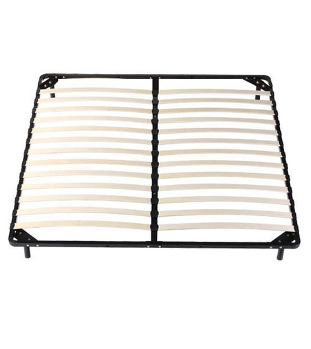 Somiera metalica rabatabila pentru pat 180x200 cm cu pistoane gaz, 26 lamele, cadru rezistent, negru