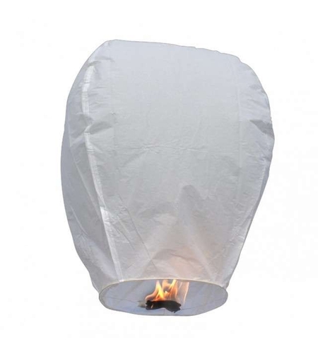 Lampion zburator clasic pentru evenimente, Alb