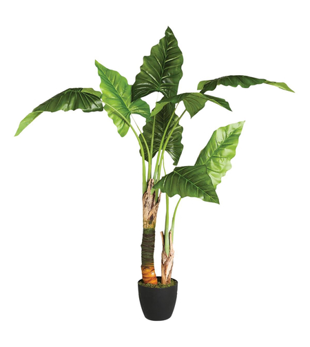 Planta artificiala Atmosphera Banana tree cu ghiveci, bananier, 65x65x120 cm, verde