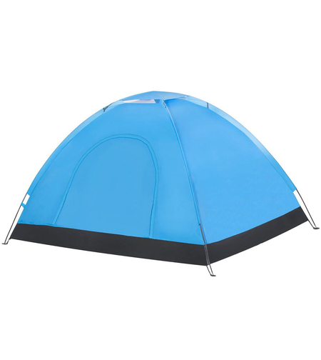 Cort plaja sau camping, impemeabil, cu protectie UV, 2 locuri, 200x150x110cm, albastru