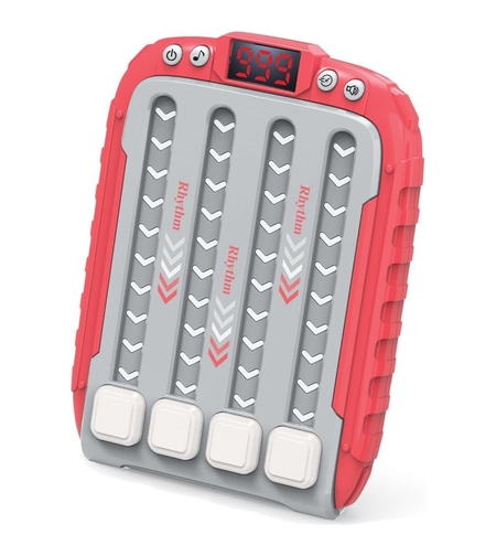 Jucarie Interactiva, Flippy, Joc Rhythm, +3 Ani, din ABS, 6 Niveluri, 15 x 3 x 11 cm, Functie Muzicala, Rosu