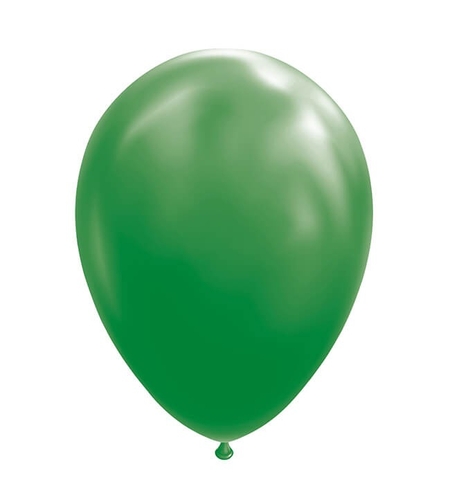 Set 12 Baloane, Flippy, din Latex Standard, 25 cm, Verde Inchis