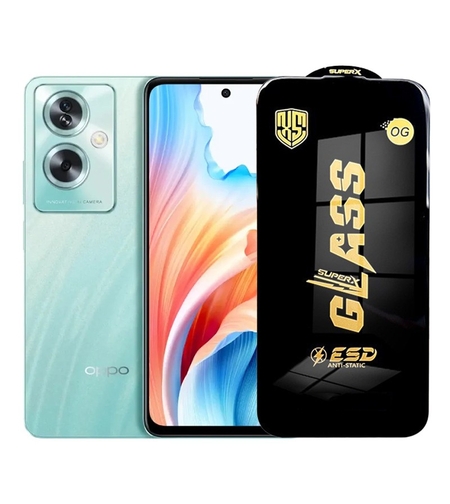 Folie de Protectie pentru Oppo A2, Vafy, Sticla Securizata ESD, Margini Negre, Rezistenta la Zgirieturi, Antistatica, 0.35 mm, Transparenta