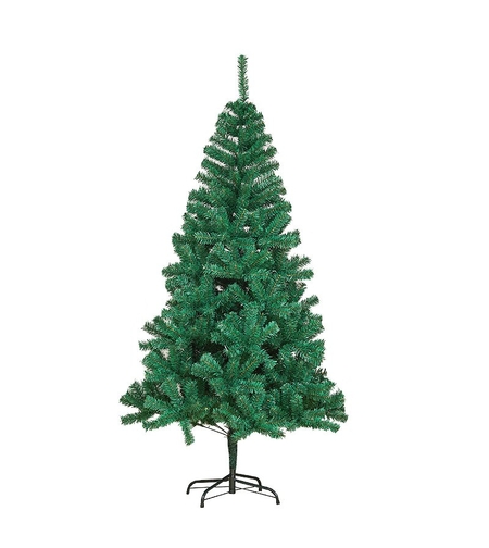 Brad de Craciun artificial cu suport inclus Flippy, 210 cm, 800 ramuri/varfuri, material plastic, suport clasic, fara iluminare, utilizat pentru interior/exterior, verde