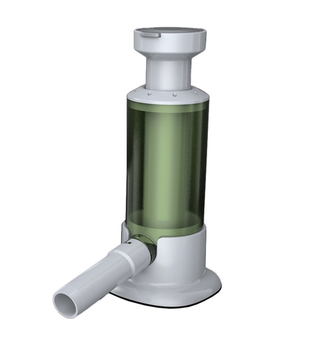 Aparat de Umplut Carnati, Flippy, Manual Rezistent, Usor de Folosit si Depozitat, Durabil, Calitativ, 4 Tuburi/Marimi Incluse, 26.3 x 11 x 11 cm, Transparent Verde