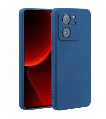 Husa de Protectie, Vafy, pentru Xiaomi Redmi 13T, Liquid Silicone, cu Microfibra pe Interior, Protectie Antisoc, Compatibil Incarcare Wireless, Albastru
