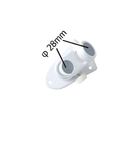 Baza pentru Suport de Steag, Flippy, 2.8 cm, Alba