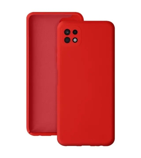 Husa protectie Vafy pentru Samsung A22 5G Liquid Silicone Rosu