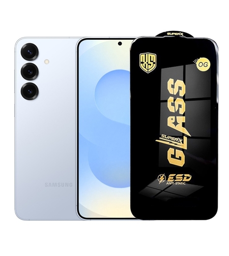 Folie de Protectie pentru Samsung Galaxy S25 Plus, Vafy, Sticla Securizata ESD, Margini Negre, Rezistenta la Zgirieturi, Antistatica, 0.35 mm, Transparenta
