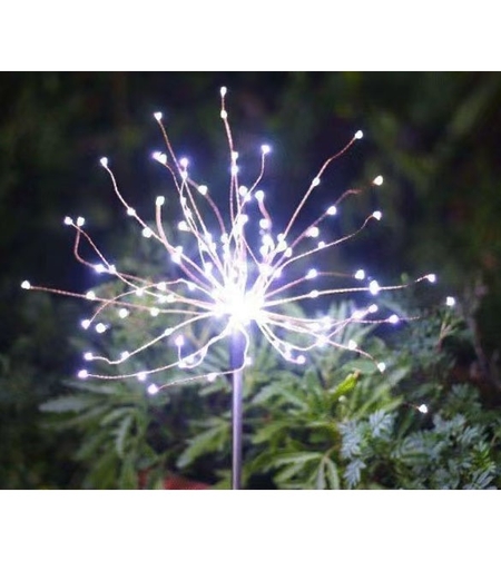 Lampa solara sub forma de artificii, 90 LED-uri, alb rece, Vafy