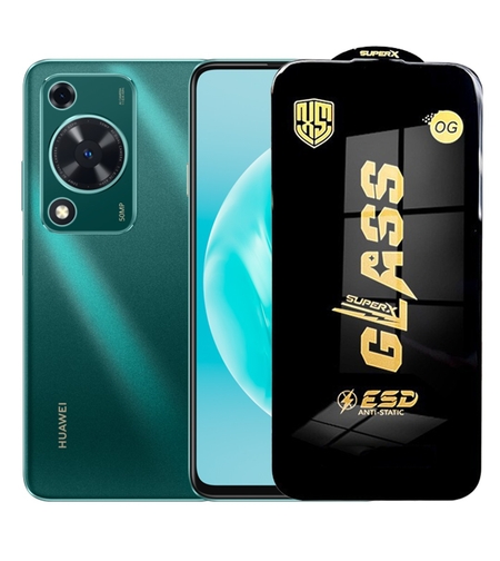 Folie de Sticla pentru Huawei Enjoy 70, Vafy, Sticla Securizata ESD Antistatica, Super-X Privacy OG, cu Margini Negre, Rezistenta la Zgirieturi, 0.35 mm, Transparenta