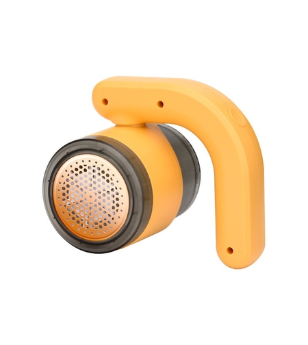 Aparat Pentru Curatat Scame, Par Si Praf, Vafy, cu LED, Pentru Diferite Tipuri De Material, Cu Lame Din Otel Inoxidabil, Compartiment de Depozitare, Maner Reglabil, 11x10.5x8.7 cm, Galben