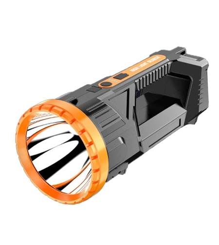 Lanterna LED, Vafy, Incarcare USB, Autonomie 8-24h, 2 Surse de Lumina, Principal si Lateral, Raza Maxima 100-200 m, COB, 5W, 23 x 10 x 10 cm, Galben