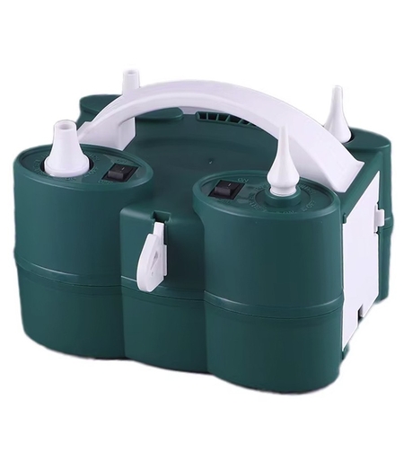 Pompa Electrica de Umflat Baloane, Flippy, cu Doua Iesiri, Accesorii Incluse, 220V, Putere 600W, Accesorii petrecere, Verde