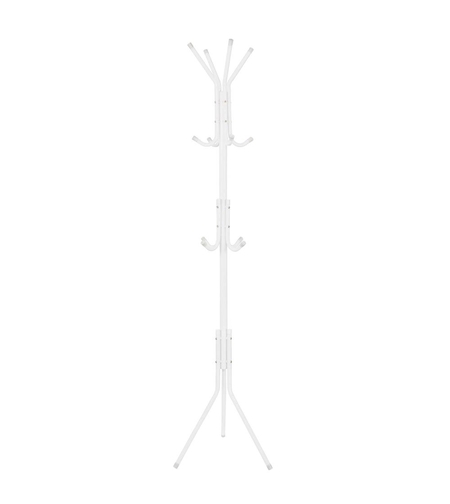 Cuier tip pom metalic Sersimo, 12 agatatoare, 177cm, alb