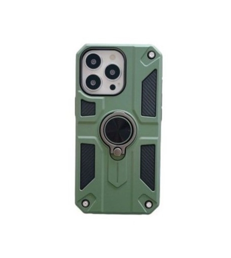 Husa protectie Vafy compatibila cu Apple iPhone 13 Mini Defender Model 5 cu suport,Verde