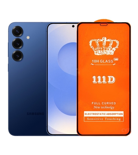Folie Securizata pentru Samsung Galaxy S25 Plus, Vafy, Sticla de Protectie Compatibila cu Samsung Galaxy S25 Plus, Full Cover 111D, 10H GLASS, Margini Negre, Transparenta
