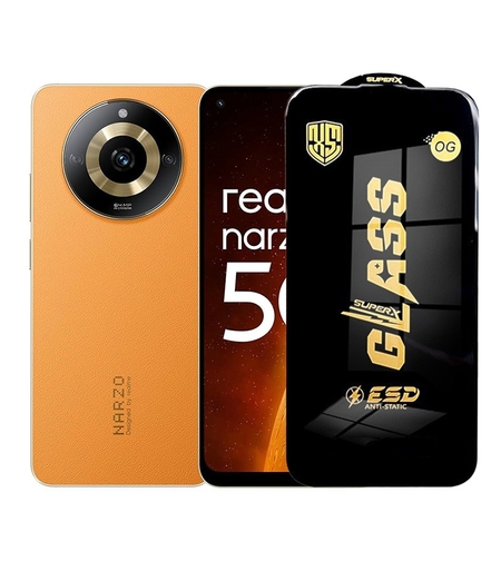 Folie de Protectie pentru Realme Narzo 60, Vafy, Sticla Securizata ESD, Margini Negre, Rezistenta la Zgirieturi, Antistatica, 0.35 mm, Transparenta