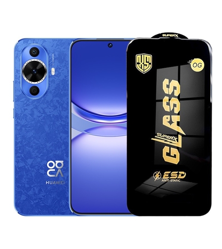 Folie de Protectie pentru Huawei Nova 12, Vafy, Sticla Securizata ESD, Margini Negre, Rezistenta la Zgirieturi, Antistatica, 0.35 mm, Transparenta