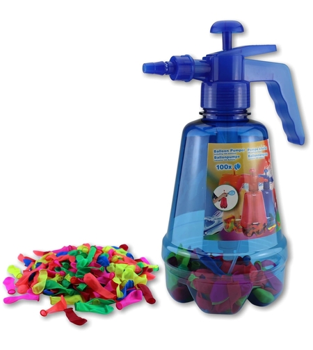 Set 300 de Baloane cu Apa, Flippy, Rezervor de Apa de Umplut, 1.5L, Autosigilate, 34 x 27 x 10 cm, Multicolor