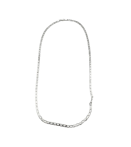 Lantisor Unisex din Argint 925, Jolie Silver, Model Lantisor din Zale cu Lacat, 12.22 g, 55 cm, Argintiu