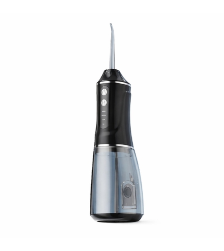 Irigator Bucal Electric, Flippy, Portabil, Dus Bucal pentru Curatare, Indepartare Tartru, 4 Capete, 25 x 8 x 8 cm, Negru