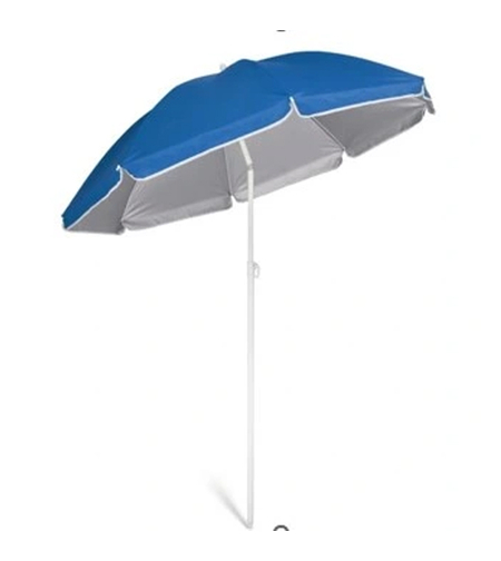 Umbrela de plaja pliabila cu protectie UV si inaltime reglabila, diametru 150 cm, albastru