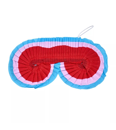Masca BLINDFOLD pentru Pinata, Flippy, Set 3 bucati, Accesoriu pentru Pinata din Hartie Creponata, 17 x 8.4 cm, Multicolor