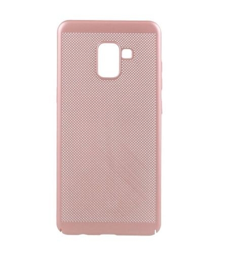 Husa Samsung Galaxy A8 2018 Ultra Slim cu aerisire Roz Auriu