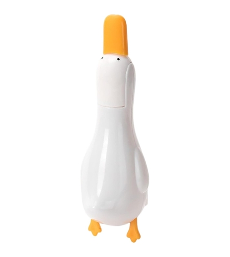 Cleste Multifunctional, Flippy, 2in1, Cleste pentru Parul Cazut si Mini Racleta pentru Depuneri, din ABS, Model Rata, Alb