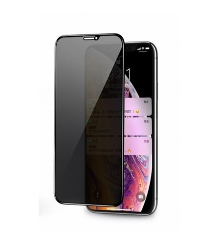 Folie sticla securizata Flippy compatibila cu Realme C11 2021, Full Glue, Privacy, Negru